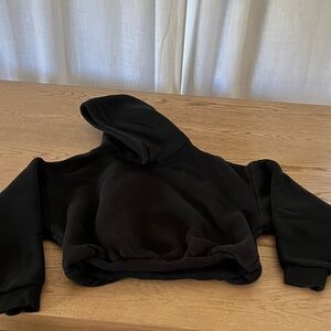 Babaton The Group Black Hooded Sweatshirt. Size xs. Cropped design.